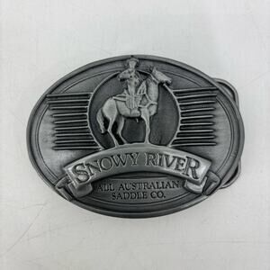 Belt Buckle Snowy River All Australian Saddle Co. 1996 Western
